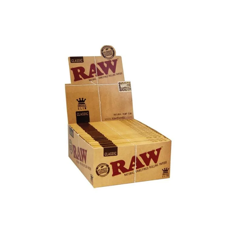 Box RAW Classic King Size Slim 50 x Bibulki