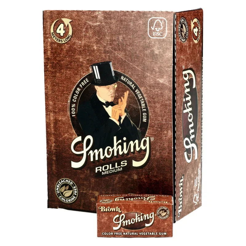 Bibułka Smoking Smoking Rolls BROWN BOX 24 szt