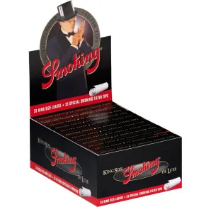 Smoking DE LUXE KS Box 24 x bibułki z filtrami