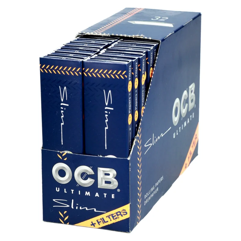 Box 32 x Bibułki OCB Ultimate Slim + Filtry