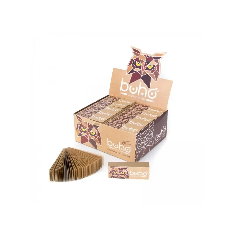 BOX - 50 x Filterki BUHO Natural Tips