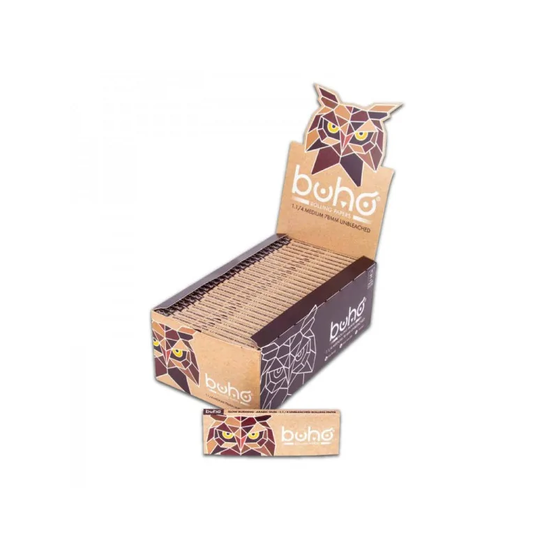 BOX 50 x Bibułki BUHO Natural 1 1/4