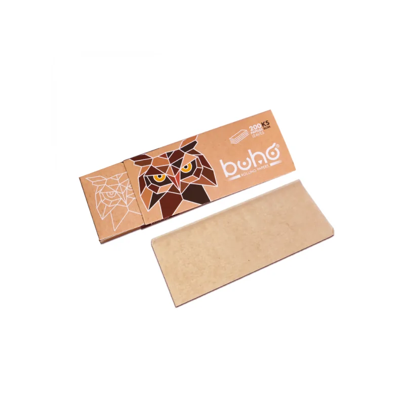 BOX - 40 x Bibułki BUHO Natural King Size Slim - 200 szt.