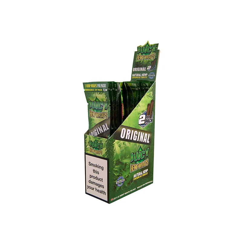 BOX - 25 x Bibulka Blunt Juicy Hemp Wraps Original 2 szt.