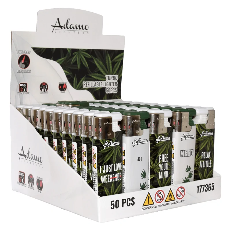 Box - 50 x Zapalniczka żarowa Adamo Relax Weed MIX