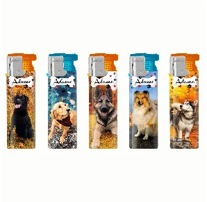 BOX - 50 x Zapalniczka żarowa Adamo Dogs MIX