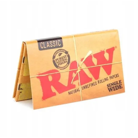 Bibułka RAW Classic Double Single Wide 25 x BOX