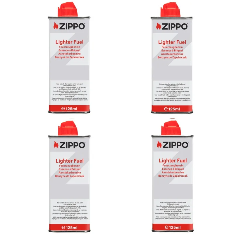 ZESTAW - 4 x Benzyna Zippo 125 ml