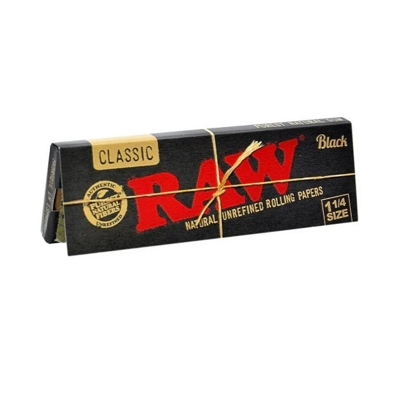 Bibułki RAW Black 1 1/4