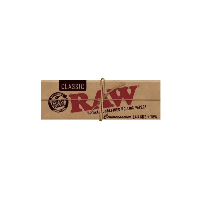 Bibułki RAW Classic Connoisseur 1 1/4 + filtry