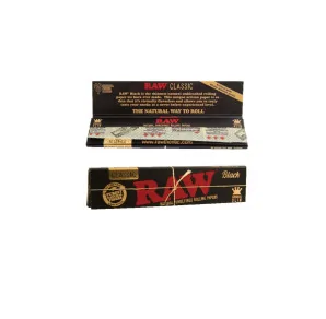 Bibulka RAW Black King Size Slim