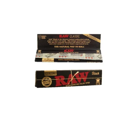 Bibulka RAW Black King Size Slim