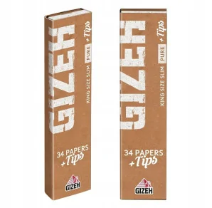 Bibułka Gizeh King Size Slim PURE + filterki