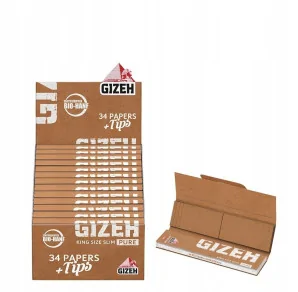 Gizeh King Size Slim PURE + filterki