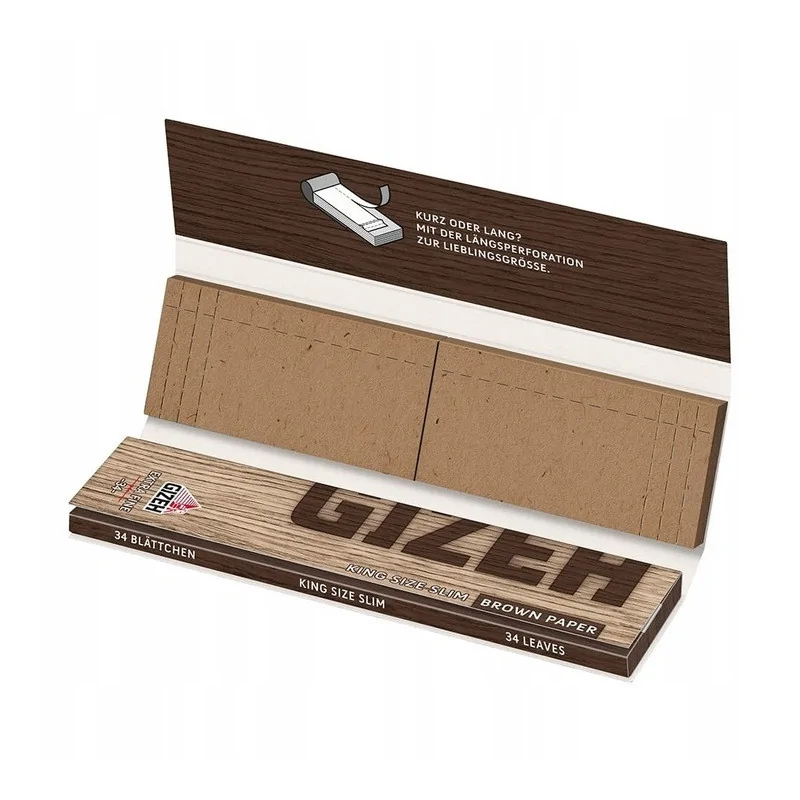 Bibułka Gizeh Brown King Size Slim + filtry