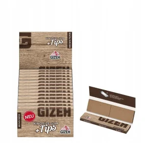 Gizeh Brown King Size Slim + filtry
