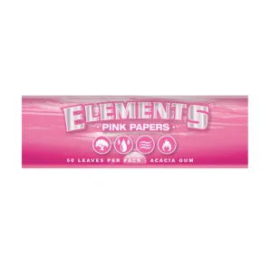 Elements PINK 1 1/4 – bibułki średnie