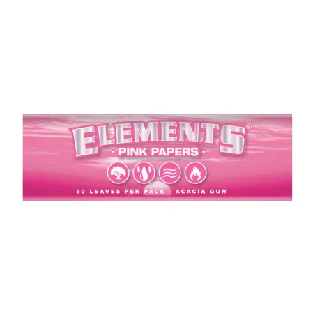 Elements PINK 1 1/4 – bibułki średnie