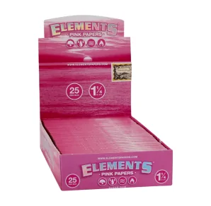 Elements PINK 1 1/4 – bibułki średnie