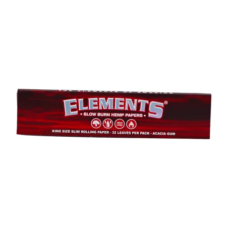 Elements Red King Size Slim bibułki długie