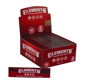 Elements Red King Size Slim bibułki długie
