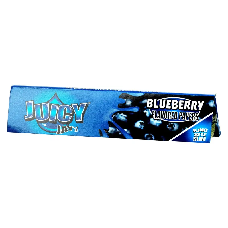 Bibulki Juicy Jay's Blueberry King Size Slim - Borówka Amerykańska