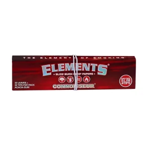 Elements Red Connoisseur King Size Slim + TIPY