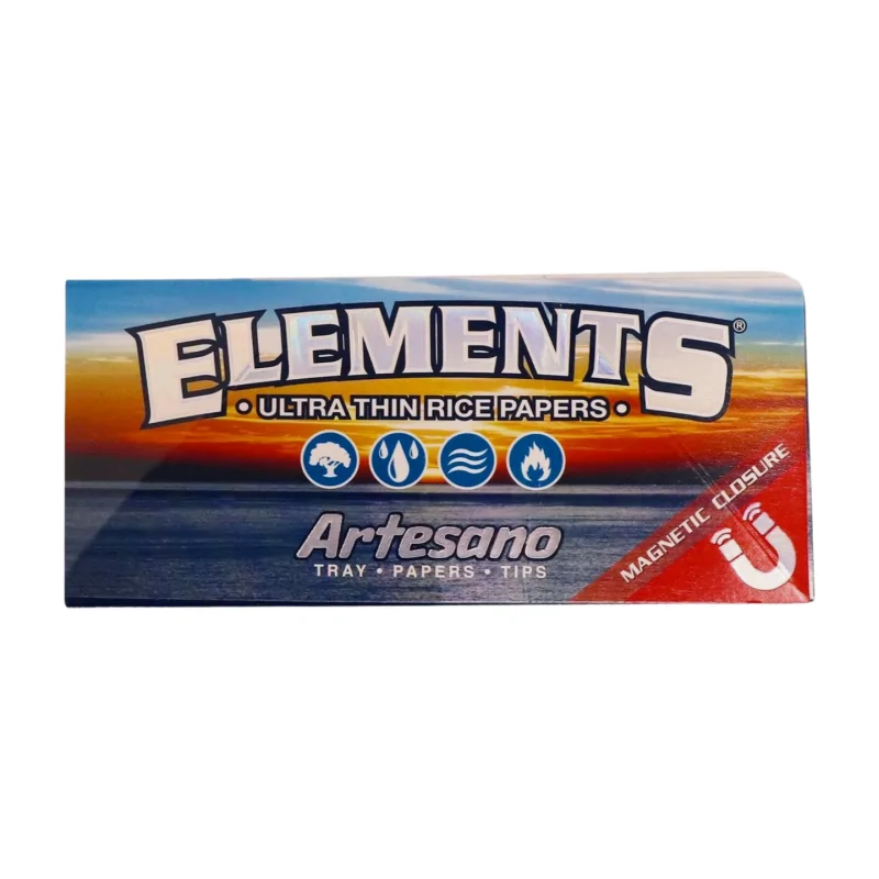 Bibulki Elements Artesano King Size Slim + Tipy + Tacka