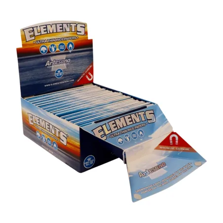 Bibulki Elements Artesano King Size Slim + Tipy + Tacka