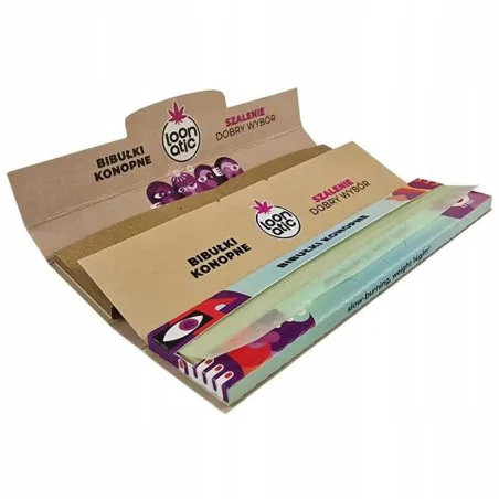 Bibułka Konopna King Size Slim Loonatic + Tips