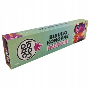 Bibułka Konopna King Size Slim Loonatic + Tips