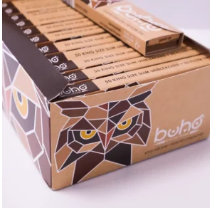Bibułki BUHO Natural King Size Slim + Tips