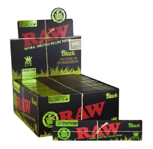 Bibułki RAW Black Organic King Size Slim