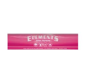 Elements Pink King Size Slim – bibułki długie