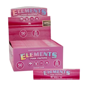 Elements Pink King Size Slim – bibułki długie