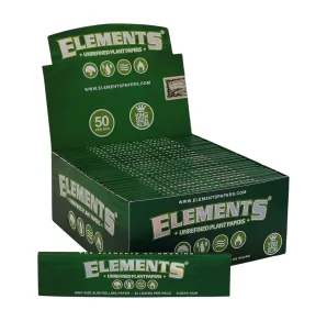 Elements Green King Size Slim bibułki długie