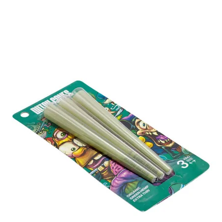 Bibułki Skrecone Dutch Cones King Size Green 3 szt.
