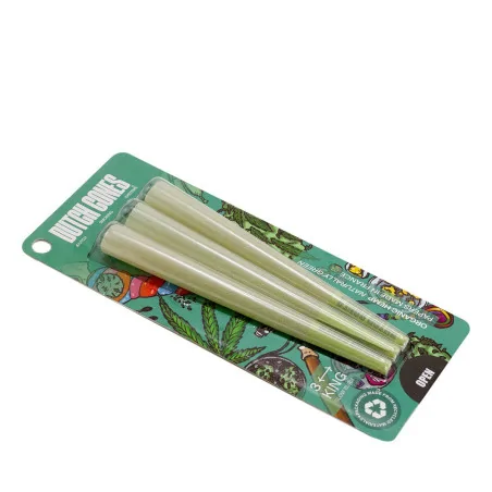 Bibułki Skrecone Dutch Cones King Size Green 3 szt.