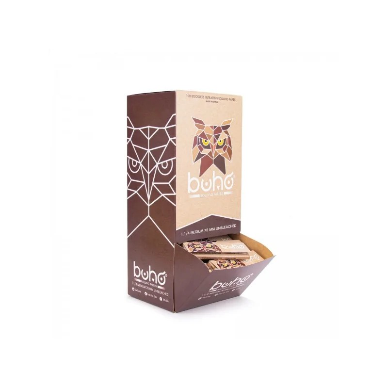 BOX - 100 x Bibułki BUHO Natural 1 1/4