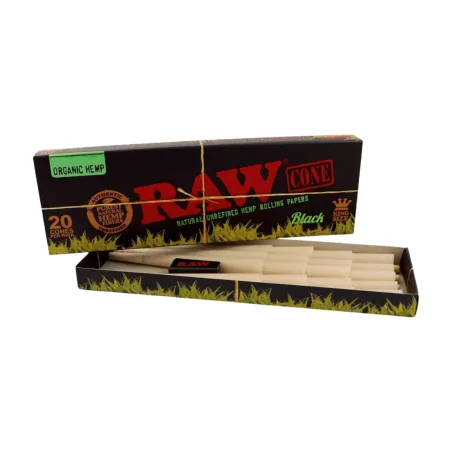 RAW Black KS bibułki skręcone z filtrami