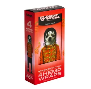 G-Rollz Strawberry Wrapy Konopne 4 szt.