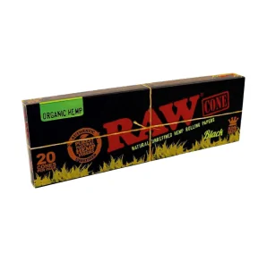 Skrecone bibulki RAW Black KS filtry organic 20szt