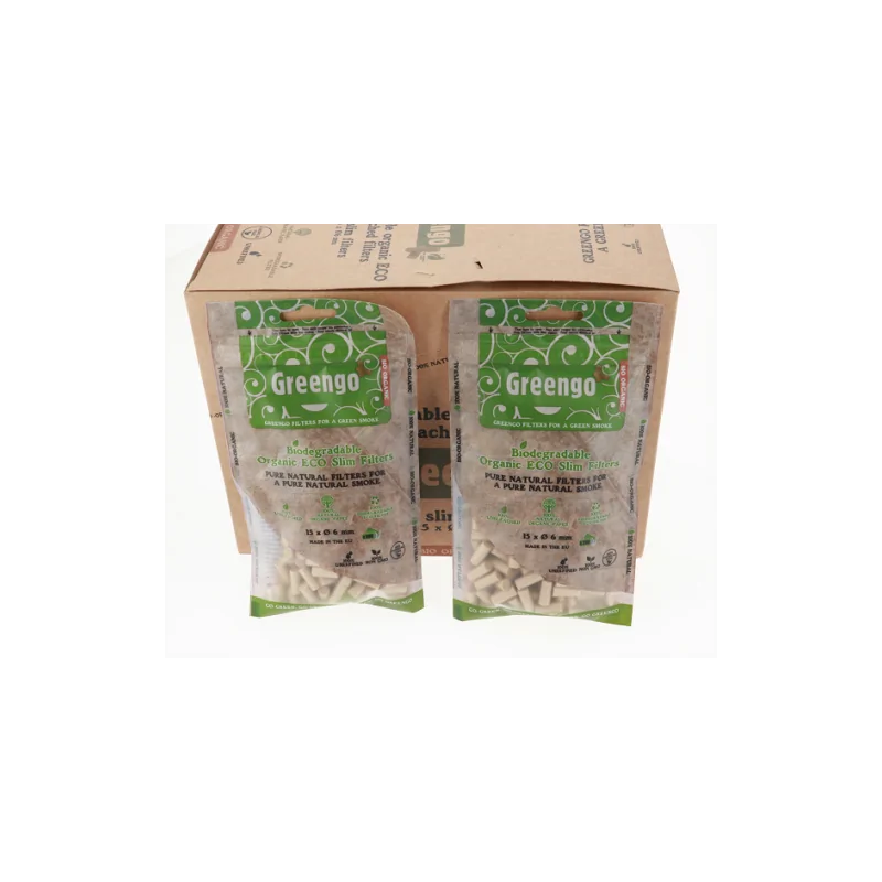 Filterki Greengo Bio Organic 200 sztuk Box