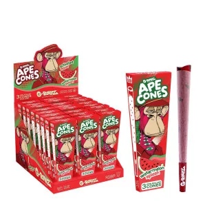 Bibułki skrecone G-Rollz Ape Cones Watermelon Splash - 3 szt.