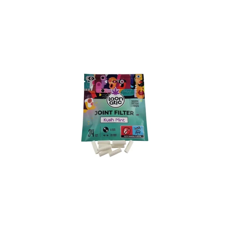 Filtry Loonatic Loonatic Slim 6mm Kushmint 34szt.