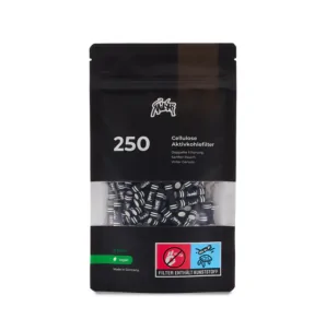 Filterki węglowe Slim 5,9 mm 250 szt. czarne