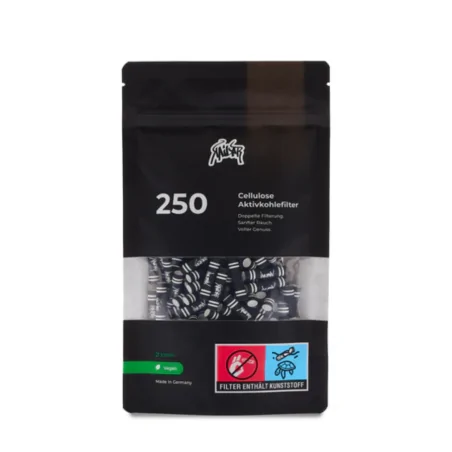 Filterki węglowe Slim 5,9 mm 250 szt. czarne