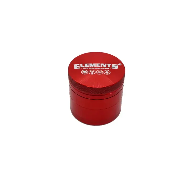 Metalowy młynek 4-częściowy Elements Red Mini 40 mm