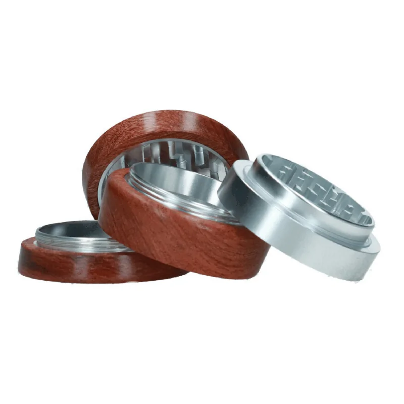 Młynek metalowo-drewniany Nigeria 4 części 67 mm MIX kolor