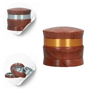 Młynek metalowo-drewniany Nigeria 4 części 67 mm MIX kolor